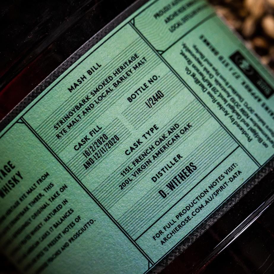 Smoked Heritage Rye Malt Whisky