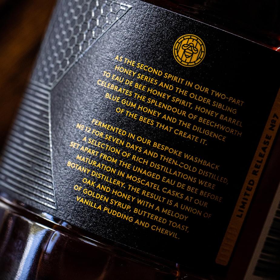 Honey Barrel; Barrel Aged Honey Spirit