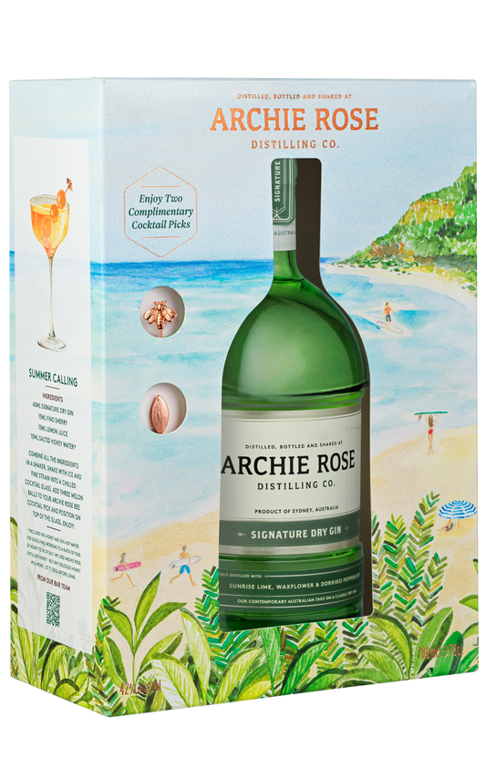 Signature Dry Gin & Cocktail Pick Gift Pack