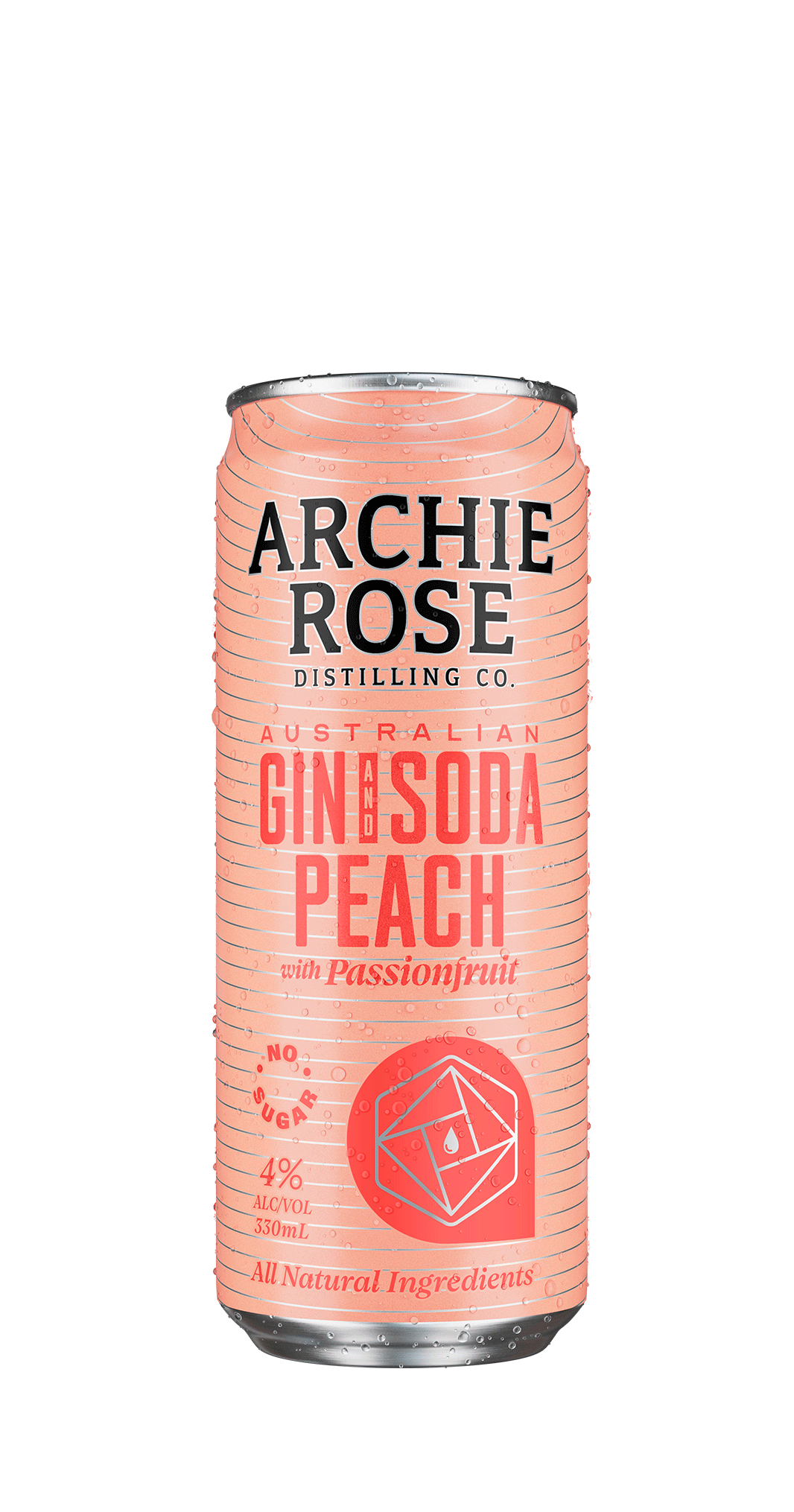 Gin & Peach Soda With Passionfruit - 24x330ml Case