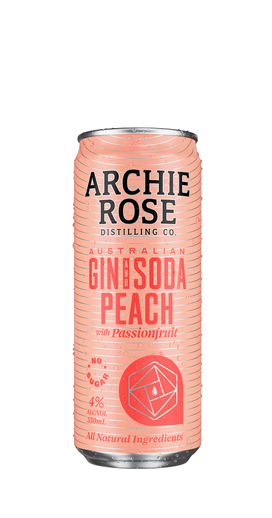 Gin & Peach Soda With Passionfruit - 24x330ml Case