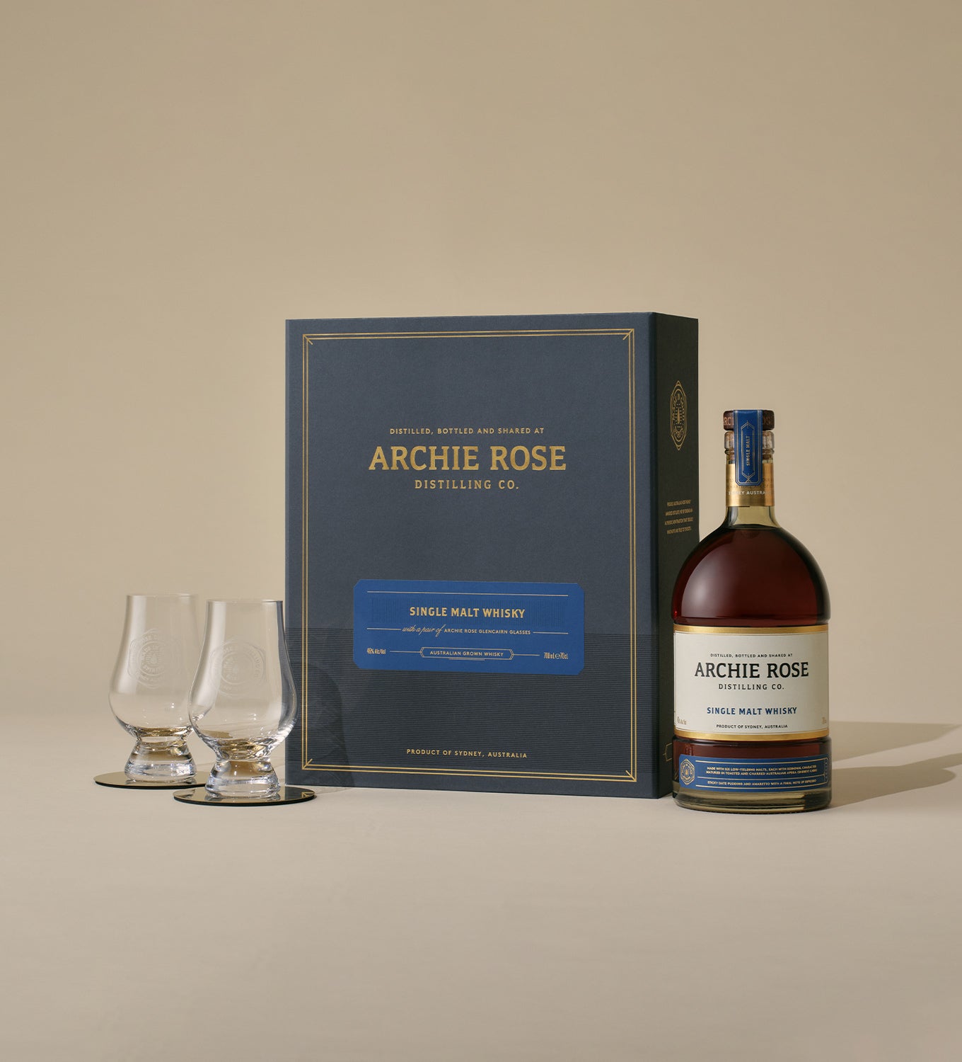 Single Malt Whisky & 2 Glencairn Glasses Gift Pack
