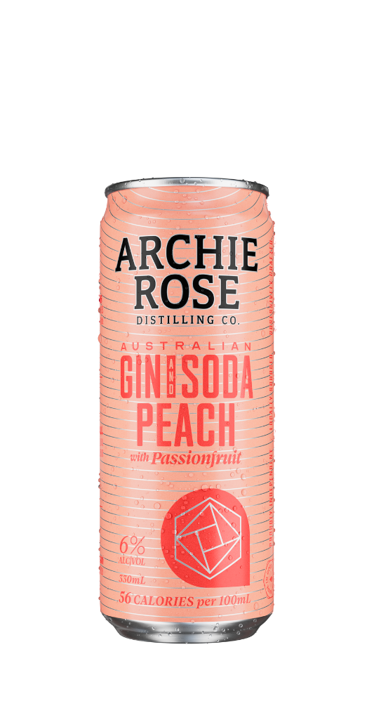 Straight Dry Gin Peach Soda & Passionfruit - 24x330ml