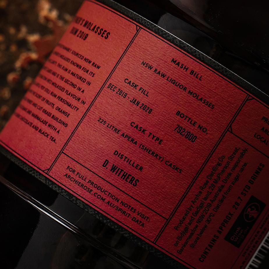 Refiners Molasses Rum 2019